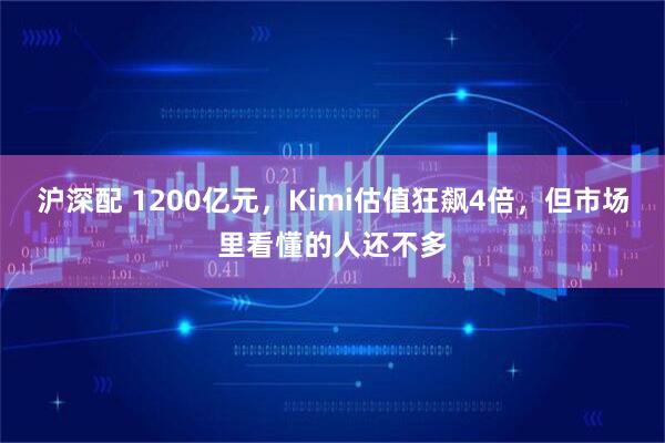 沪深配 1200亿元，Kimi估值狂飙4倍，但市场里看懂的人还不多