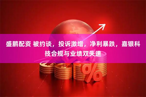 盛鹏配资 被约谈，投诉激增，净利暴跌，嘉银科技合规与业绩双失速